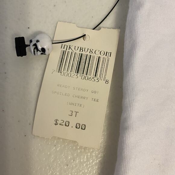 VTG 90s ReadySteadyGo 3T Toddler Girl ShortSleeve White TShirt Spoiled Graphic - Picture 5 of 6